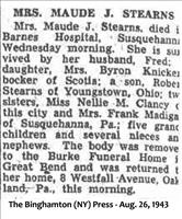 Stearns, Mrs.Maude